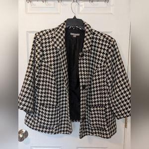 Classic Houndstooth 3 button blazer, heavy weight 22W